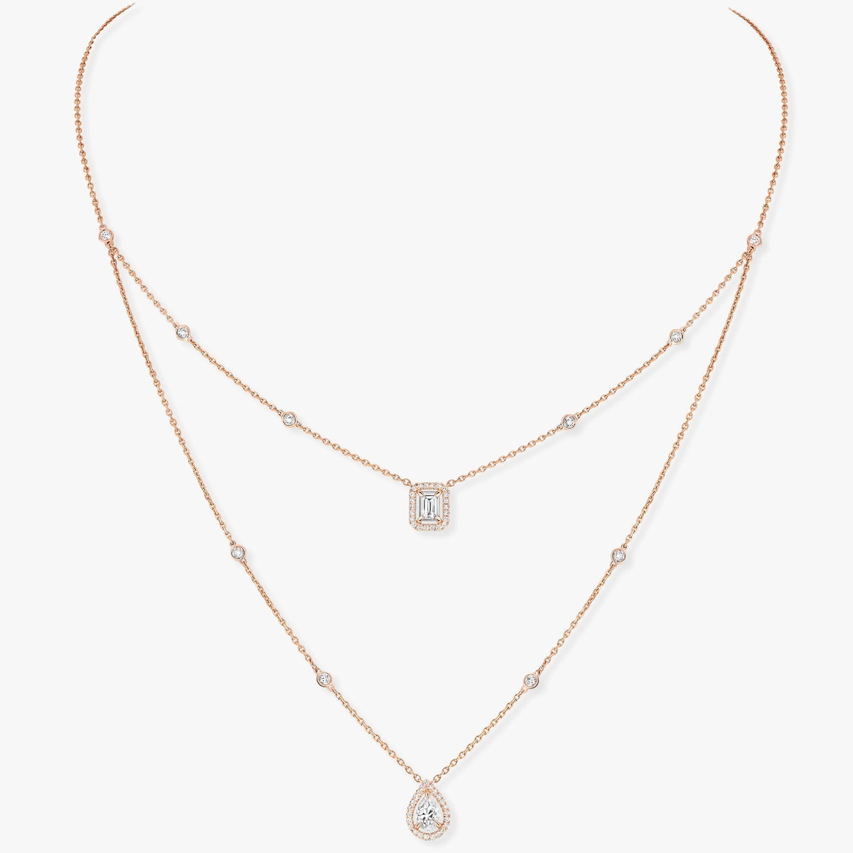 Messika My Twin 2 Row Cubic Zirconia Necklace